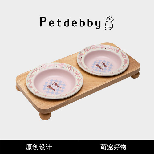 Petdebby钢琴兔宠物食碗猫狗食盆
