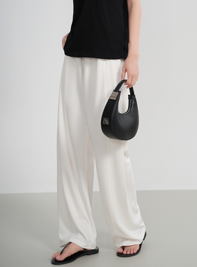 张小某显瘦梨形春秋醋酸天丝通勤裤柔软垂感拖地PS裤休闲裤 K0934