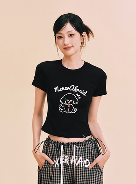 【DNA官方】樱桃dudu女款短款T恤2025年夏款时尚百搭修身显瘦上衣