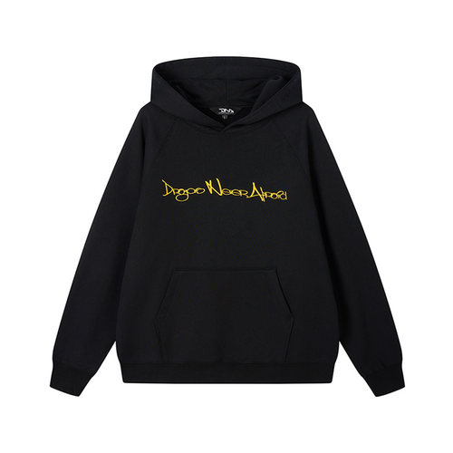 D-WEAR系列刺绣针织连帽卫衣