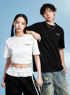 【DNA官方】logo刺绣印花T恤2025年夏季时尚潮流休闲简约宽松短袖