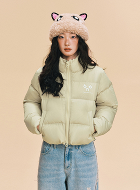 【DNA官方】短款羽绒服25年秋冬立领面包服90%白鸭绒保暖外套女