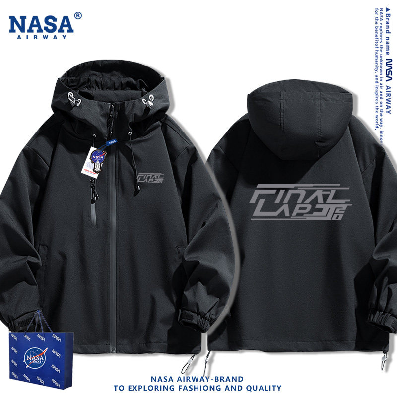 NASA AW林俊杰FINAL LAP世界巡回演唱会男女连帽冲锋衣秋夹克外套