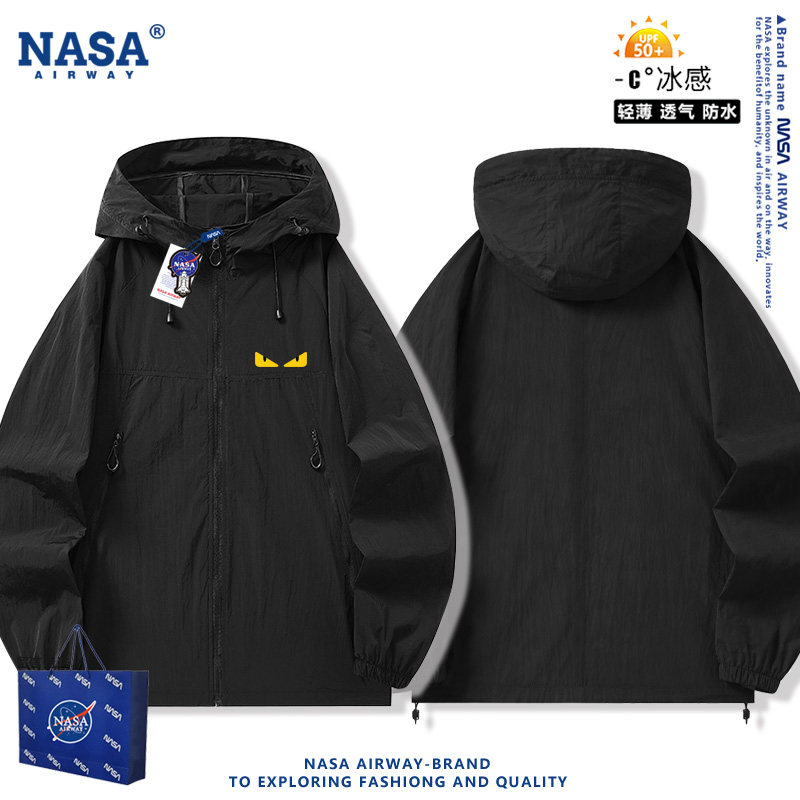 NASA AW恶魔之眼美式潮牌卡通男女轻薄透气外套夹克夏速干防晒衣
