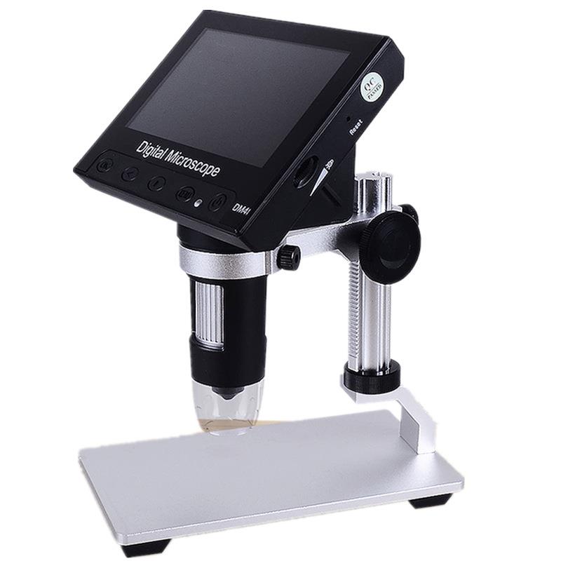 DM4高清200万4.3寸便携数码显微镜 手机维修印刷1000倍电子显微镜