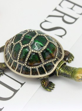 招财摆件金属乌龟海龟装饰盒小饰品装饰盒汽车摆件家居装饰摆件