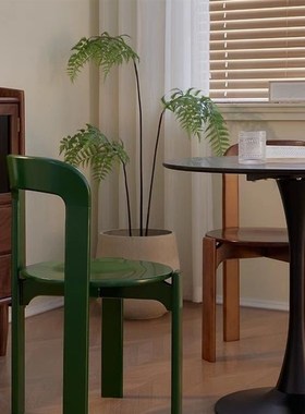 中古rey餐椅实木法式餐桌凳子设计师高级极简网红复古vintage椅子