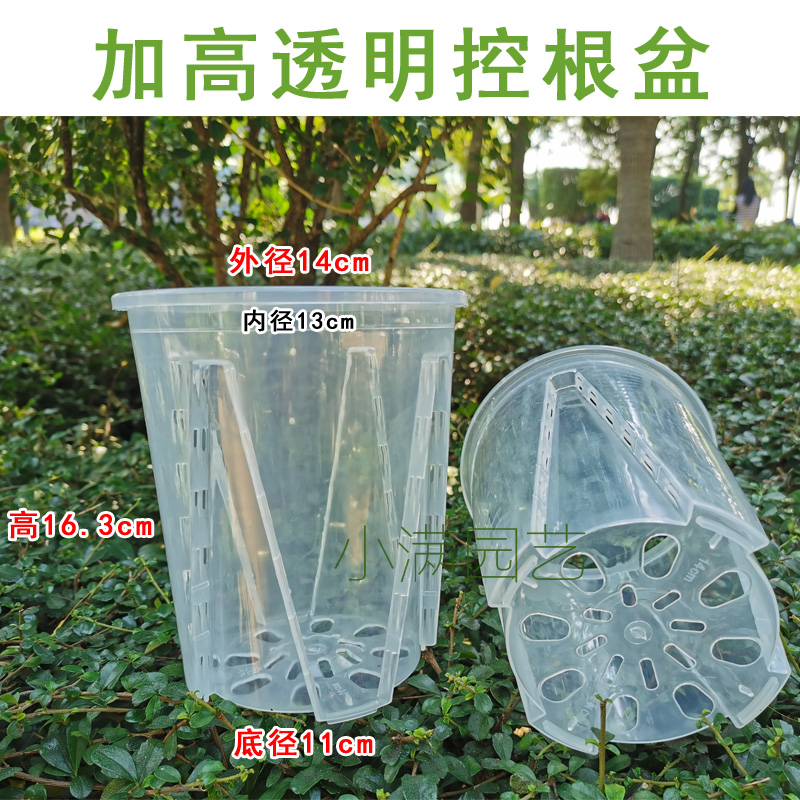 加高透明控根盆蝴蝶兰专用花盆铁皮石斛苗兰花盆透气塑料盆防烂根