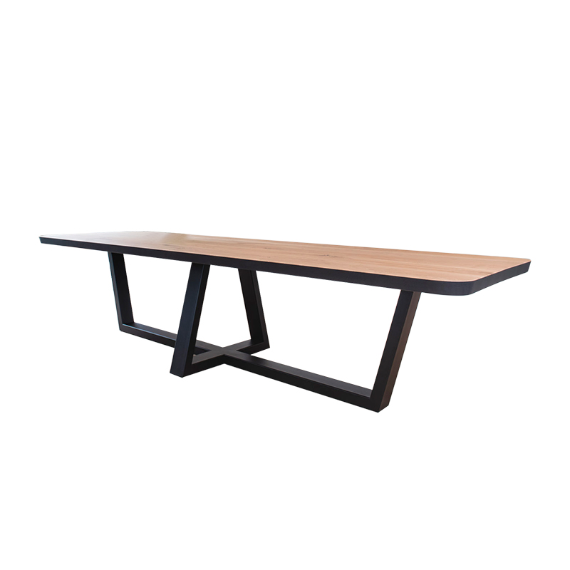 实木板桌长条桌办工作台会议桌椅组合办公室家具长饭桌餐桌谈判桌