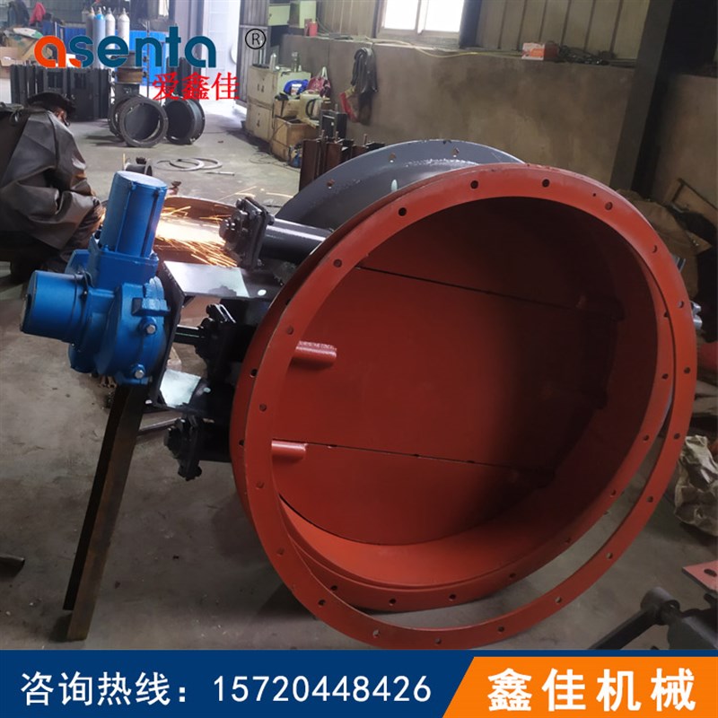 电动开关型烟道矩形通风蝶阀 碳钢法兰式调节风门 方形烟气调风阀