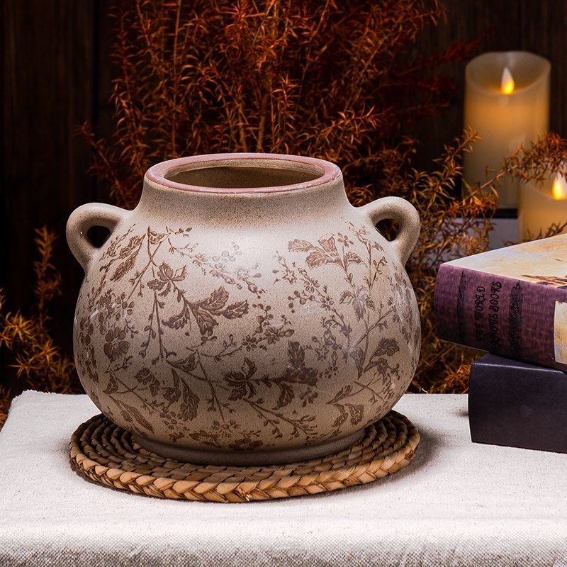 孤品复古陶瓷花盆家用户外庭院阳台创意北欧田园风格美式欧式古典,鲜花速递/花卉仿真/绿植园艺,花盆,淘宝优惠券,粉丝福利购,淘宝优惠卷