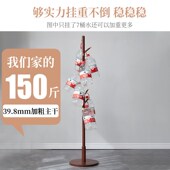 衣架落地卧室门口挂衣架实木角落立式 衣帽架家用衣服挂架不占空间
