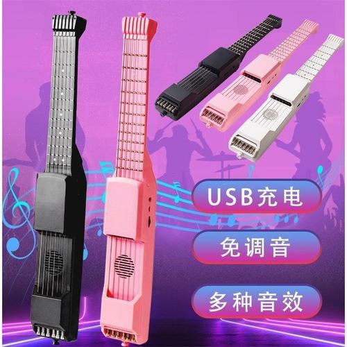 乐典智能静音口袋旅行和民谣初学者midi打谱多功能不伤手小电吉他