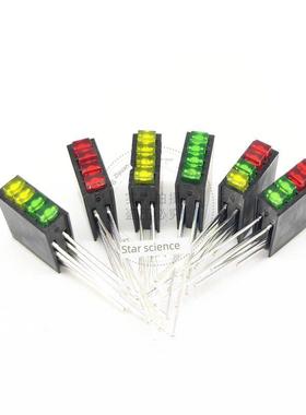 Pcb固定灯头234四孔灯2*3*4红色和绿色Led灯珠方形指示灯灯头90度