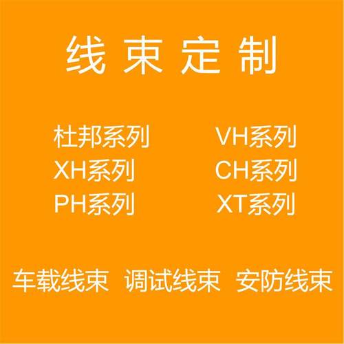 线束加工定制杜邦转接线XH CH PH VH XT汽车测试调试线束安防线束