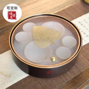 家用户外旅行电木茶盘圆形不锈钢储水小型干泡台茶具托盘 2024新款