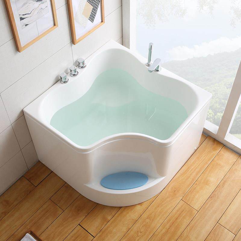 日式迷你步入式浴缸家用小户型 冲浪按摩浴缸成人水疗
