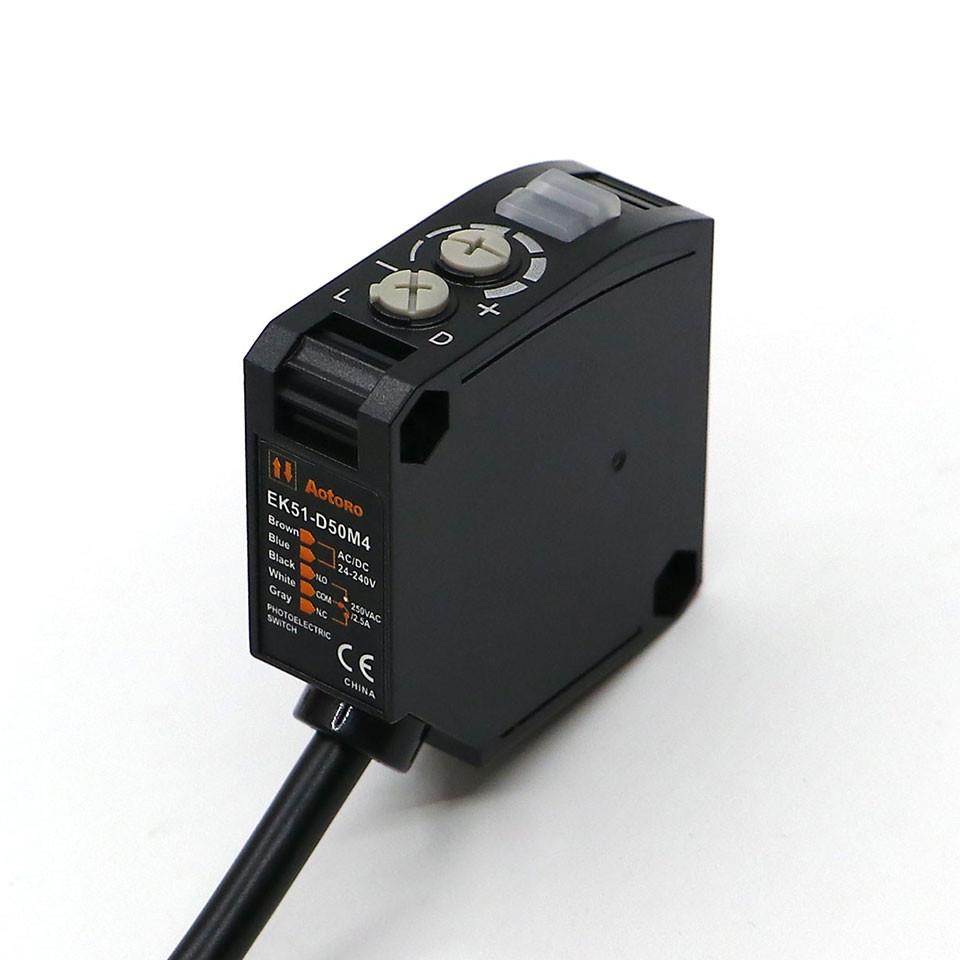 欧迪龙红色可见光红外EK51-D50M4光电开关探头振动感应器继电器