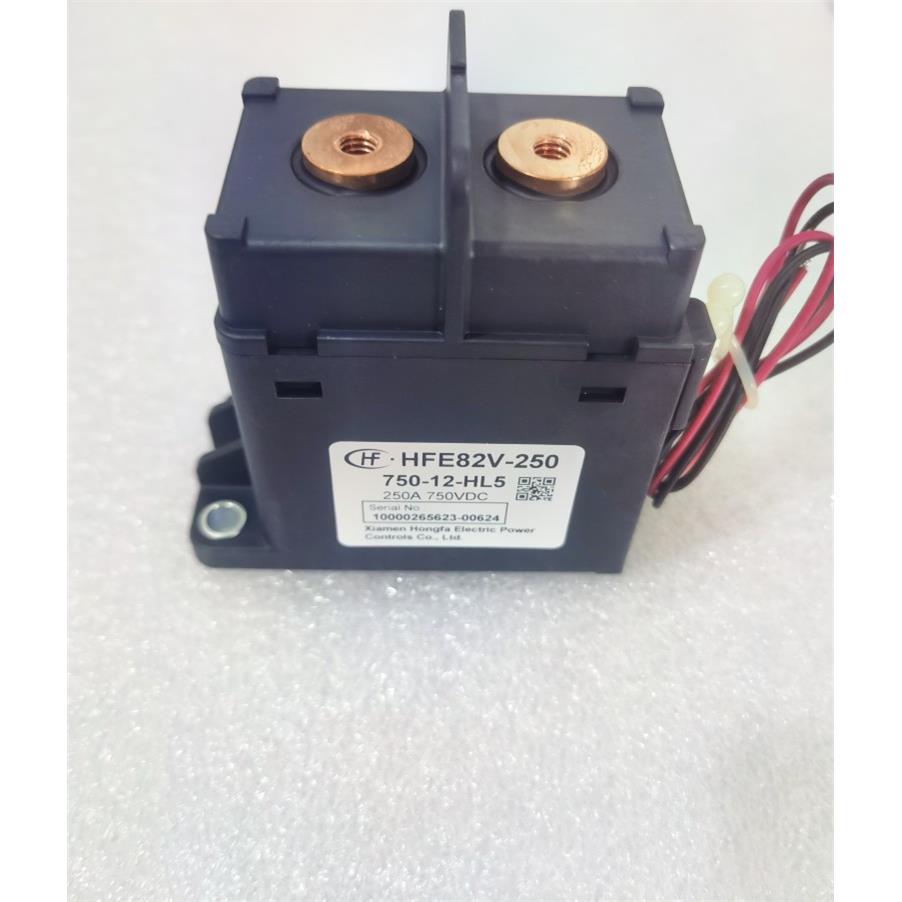 宏发新能源高压直流接触器HFE82V-250 750-12-HL5线圈12V触点250A
