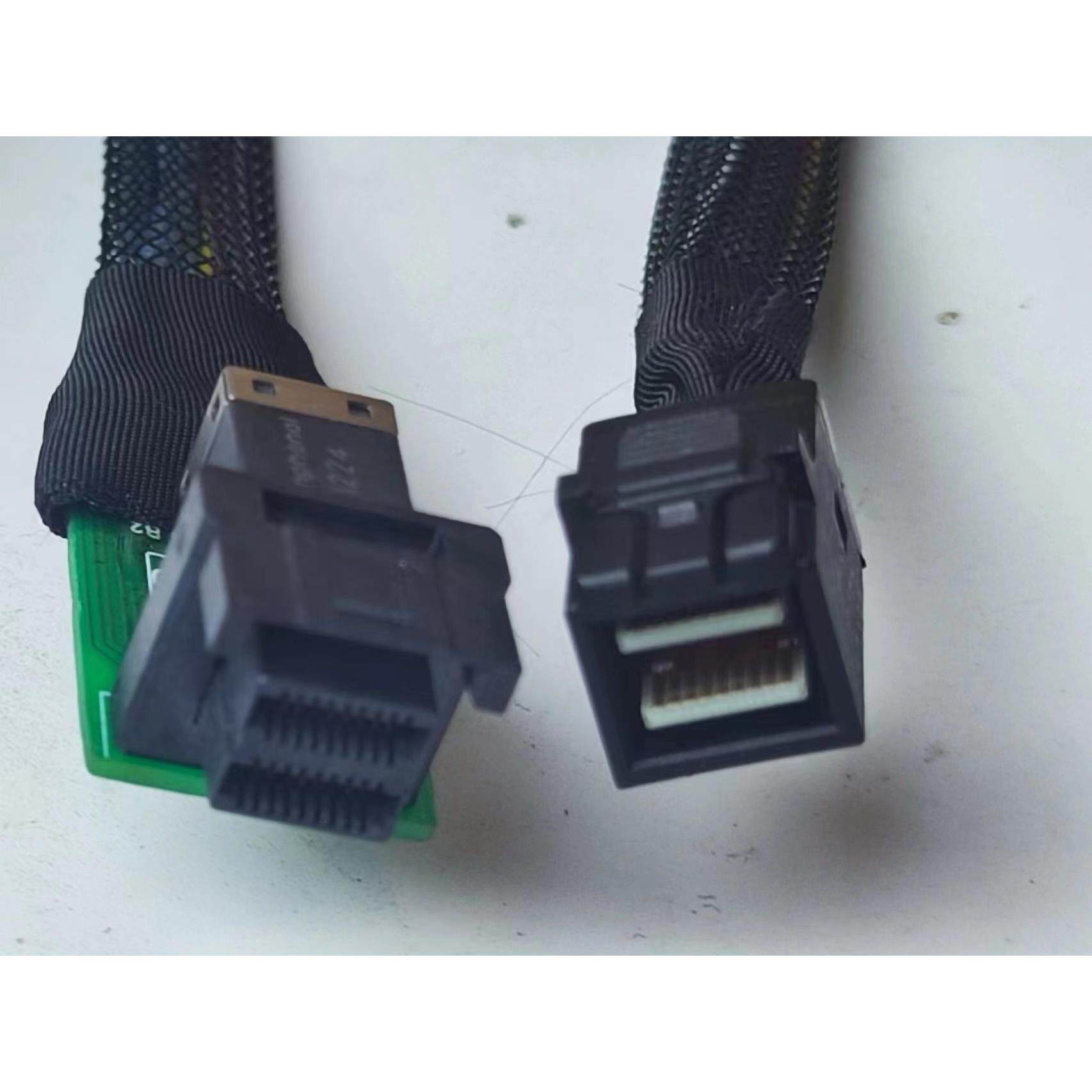 Mini SAS HD SFF-8643公母线测试保护数据线 公对母座延长对接头