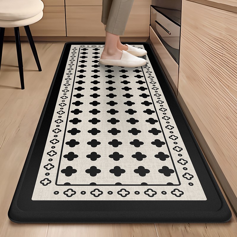 厨房地垫防滑防油可擦免洗地毯2024新款防水吸水脚垫子专用免打理