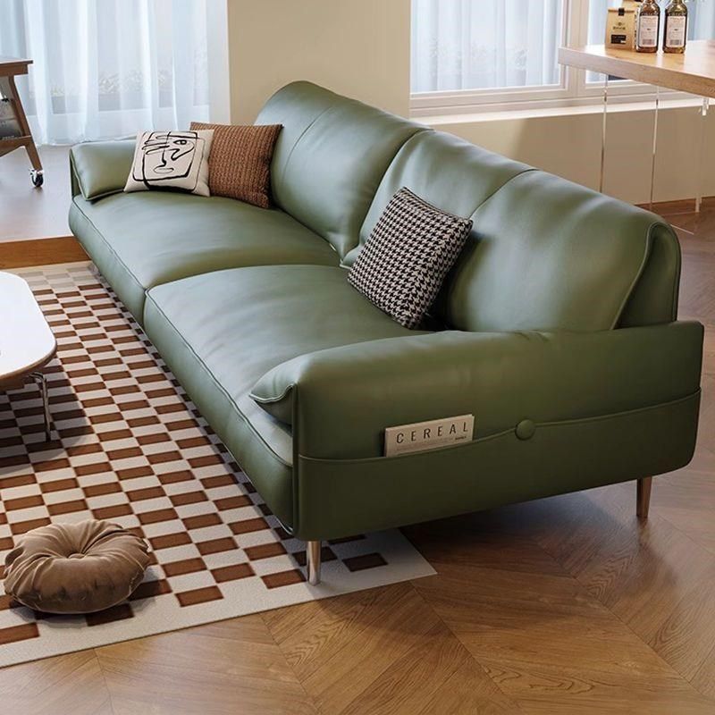 极简真皮沙发现代简约大象耳朵客厅小户型沙发墨绿色复古直排组合,3C数码配件,数据线,淘宝优惠券,粉丝福利购,淘宝优惠卷