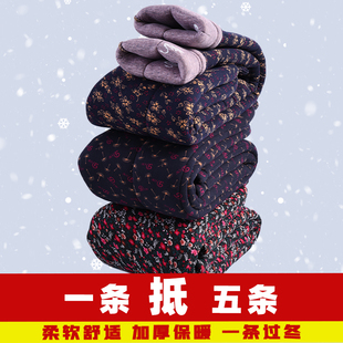 子女士打底裤 宽松加厚老年人裤 内穿奶奶保暖秋冬 女冬季 老人棉裤