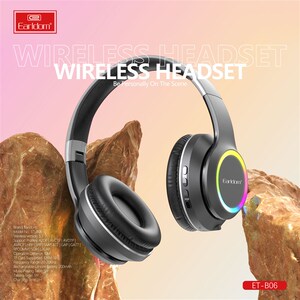 酷潮新款头戴式无线蓝牙5r.0电竞游戏耳麦LED发光重低音运动耳机