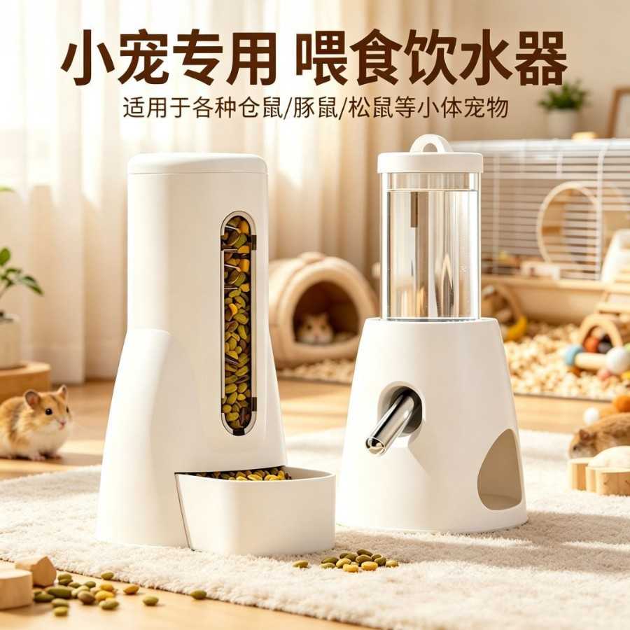 仓鼠喂食碗大容量套装防翻金丝熊