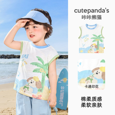 【夏季背心清仓】婴儿衣服休闲背心夏装无袖T恤男童女童宝宝上衣 — 2