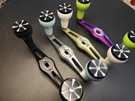 驭黑狮摇臂（超硬版）12CM航空铝水滴轮摇臂Handle Arm Assembly