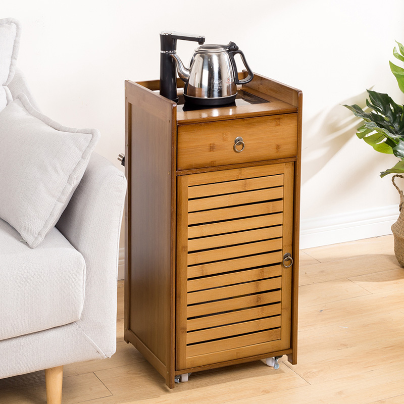 茶水柜置物架餐边柜纯净水桶柜饮水机柜办公室客厅家用可移动茶台