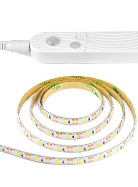 人体智能感应电池盒充电式LED灯带5V灯条橱柜床底玄关自动小夜灯