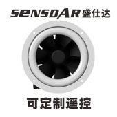 盛仕达6寸8寸混流变频排气扇150 200mm无极调速强力静音送抽风机