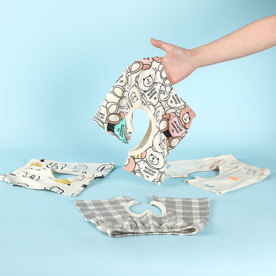 3件装男宝宝短裤纯棉夏季薄款裤叉叉卡通1 婴儿开裆裤子裤衩0-2岁