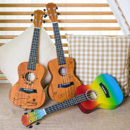 雅萨特奥尤克里里初学者学生成人女男23寸乌克丽丽儿童入门小吉他