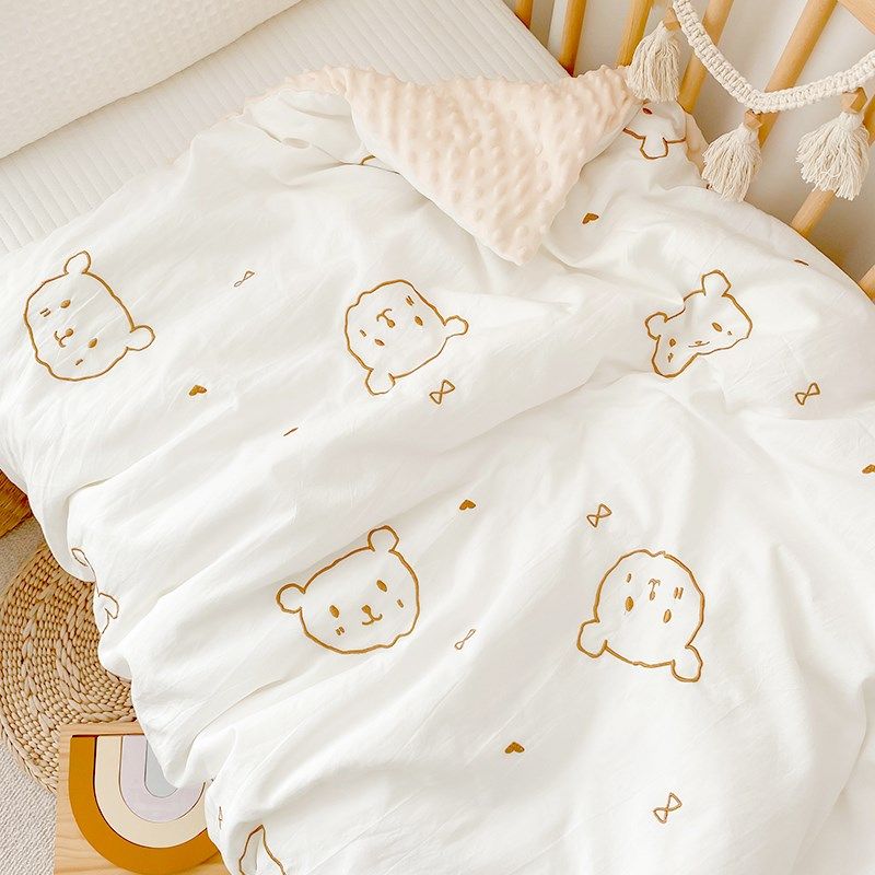 婴儿被套新生儿宝宝被罩幼儿园儿童豆豆安抚盖毯纯棉a类四季通用,婴童用品,被套,淘宝优惠券,粉丝福利购,淘宝优惠卷
