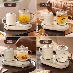 多功能双座养生壶家用礼物保温办公室全自动玻璃煮茶器烧水养生杯