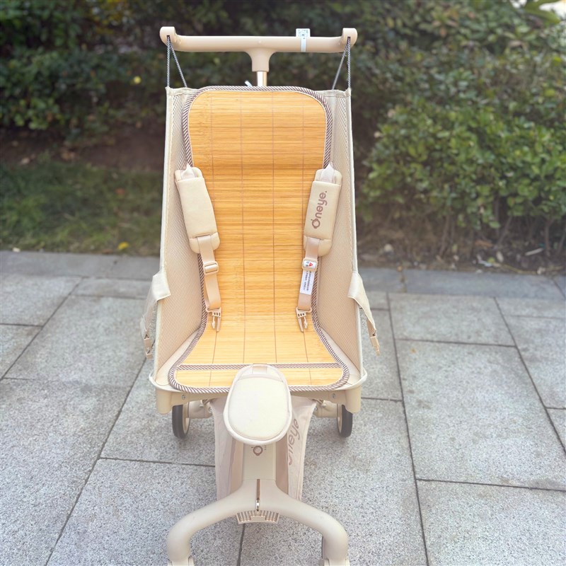 丸丫t2口袋车溜娃神器夏季凉席通用竹席凉席儿童推车坐垫防靠背垫