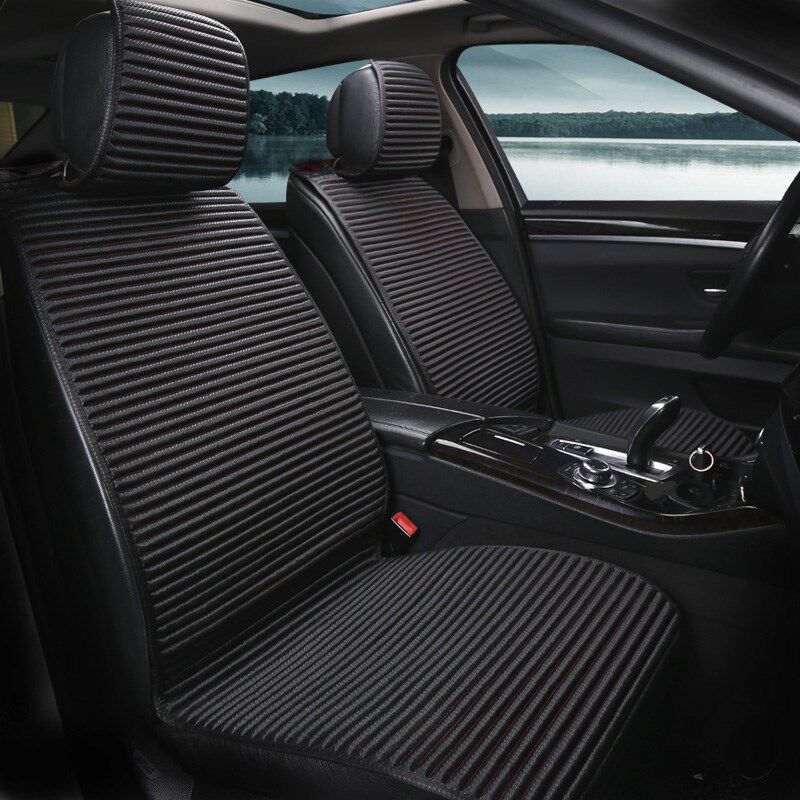 防滑半包坐垫养生苦荞麦壳汽车坐垫四季通用车座椅套简单款秋冬