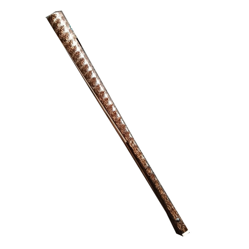 老艺人制作文玩宣纸折扇9.5寸天然桃丝棕竹全芯罗纹搓节扇骨扇子