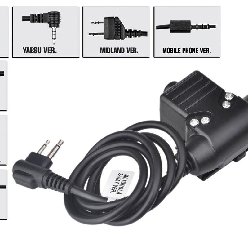 Z-TAC元素U94非军规对讲机耳机发射按键开关手机PTT手台连接器