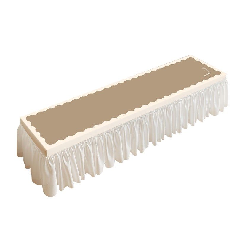 奶油风防水防滑电视柜罩套长条桌布防尘盖布巾遮丑轻奢高级感新款