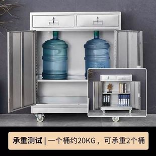 304不銹鋼柜子不銹鋼矮柜不銹鋼陽臺(tái)儲(chǔ)物柜帶鎖辦公收納柜活動(dòng)柜