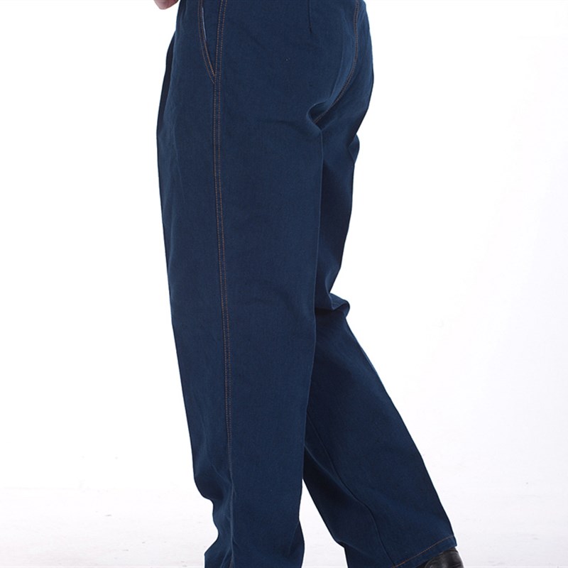 电焊工作裤男纯棉牛仔劳保工作服裤子耐磨宽松工人劳动男士工装裤