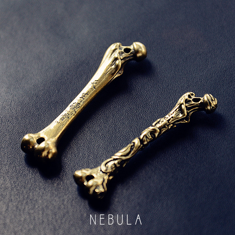 手工复古做旧黄铜腿骨挂坠天生硬骨钥匙挂件骨头挂坠吊坠项坠礼物,节庆用品/礼品,钥匙扣,淘宝优惠券,粉丝福利购,淘宝优惠卷