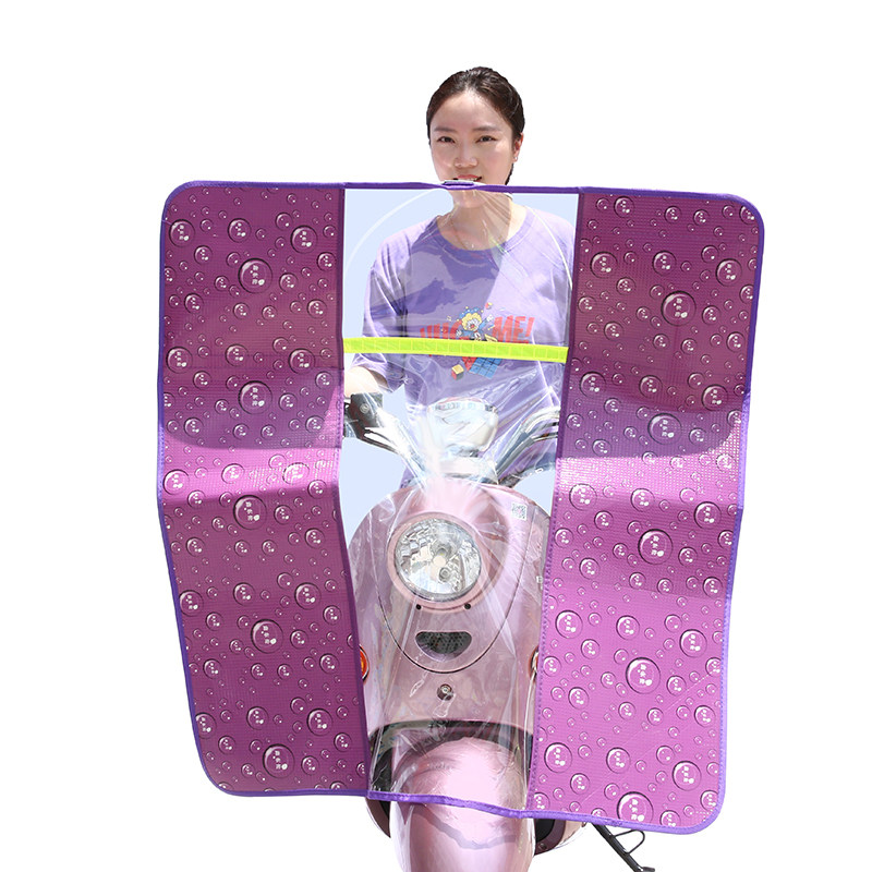 夏季电动车防晒罩电摩透明挡雨板摩托车挡风雨衣遮阳伞挡雨披雨帘