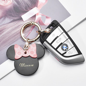 网红车钥匙挂件钥匙扣女可爱女士高档汽车宝马奔驰奥迪车用钥匙链