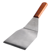 不锈钢煎饼铲铁板鱿鱼压铲料理铲木柄手抓饼铲子加大加厚大号平铲