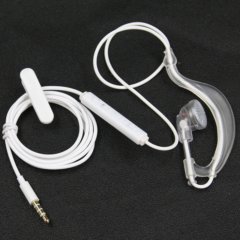 驾驶员单边耳机入耳式带麦有线控手机耳机听歌音乐小说挂耳式耳塞